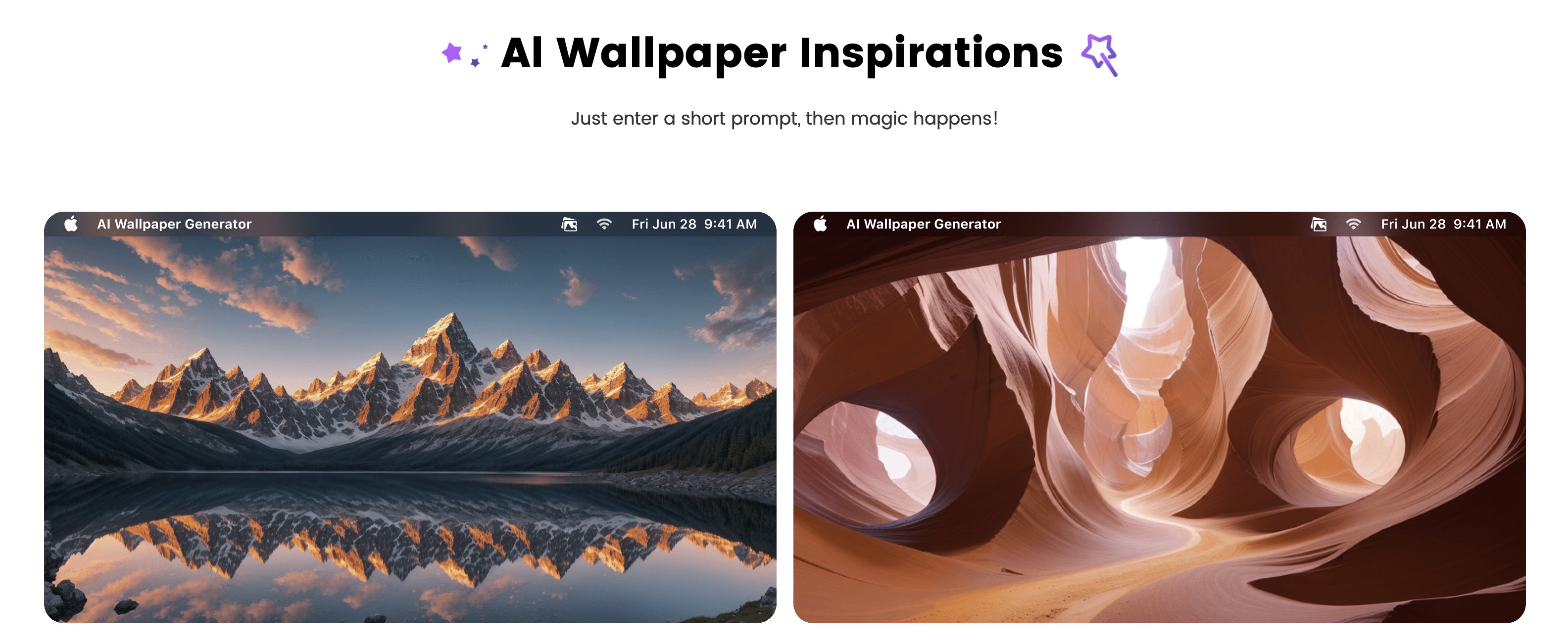 Gemoo AI Wallpaper Generator, examples